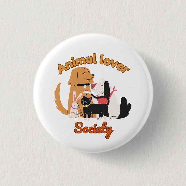 Animal Lover Society for Pet lover   Button (Vorderseite)