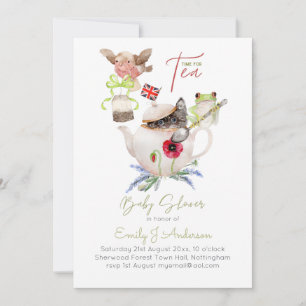 Animal Magic Tea Party Baby Dusche inkl. Briefumsc