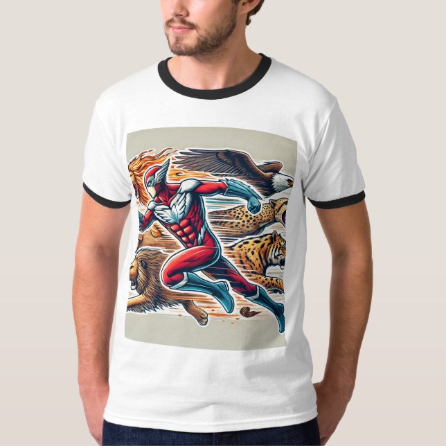 Animal Mimicon Superhero T - Shirt - Entfesseln Si (Vorderseite)