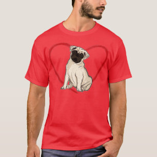 Animal Mops Valentinstag Gift Mops T-Shirt