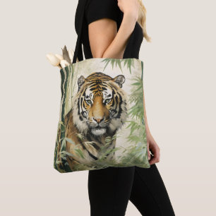 Animal Nature Tiger Bamboo