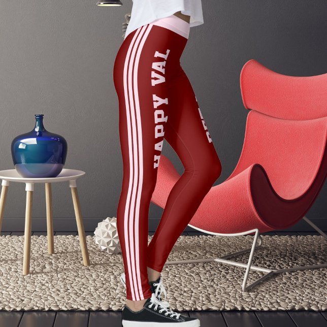 Animal Pet Lovers Happy Valentine's Day Red Custom Leggings (Von Creator hochgeladen)