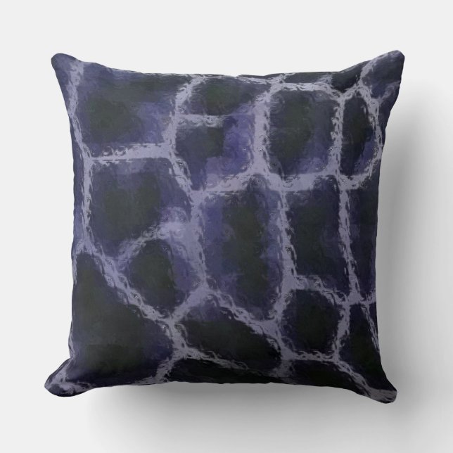 Animal Print Blue Kissen (Vorderseite)