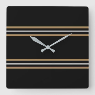 Animal Print Coordinate Square Clock Quadratische Wanduhr