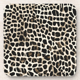 Animal Print - Hard Pastic Coasters  Getränkeuntersetzer