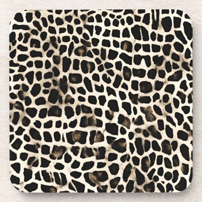 Animal Print - Hard Pastic Coasters  Getränkeuntersetzer (Vorderseite)