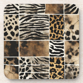 Animal Print - Hard Plastic Coasters Getränkeuntersetzer