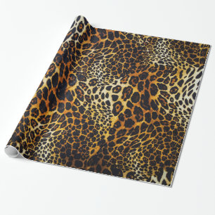 Animal Print Jaguar Rich tiefe Farben Geschenkpapier