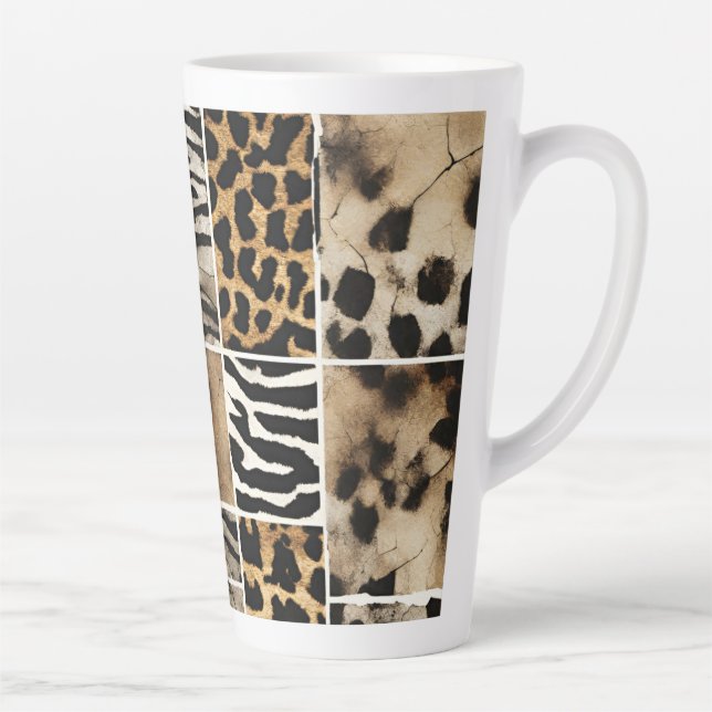 Animal Print - Latte Mug Milchtasse (Rechts)