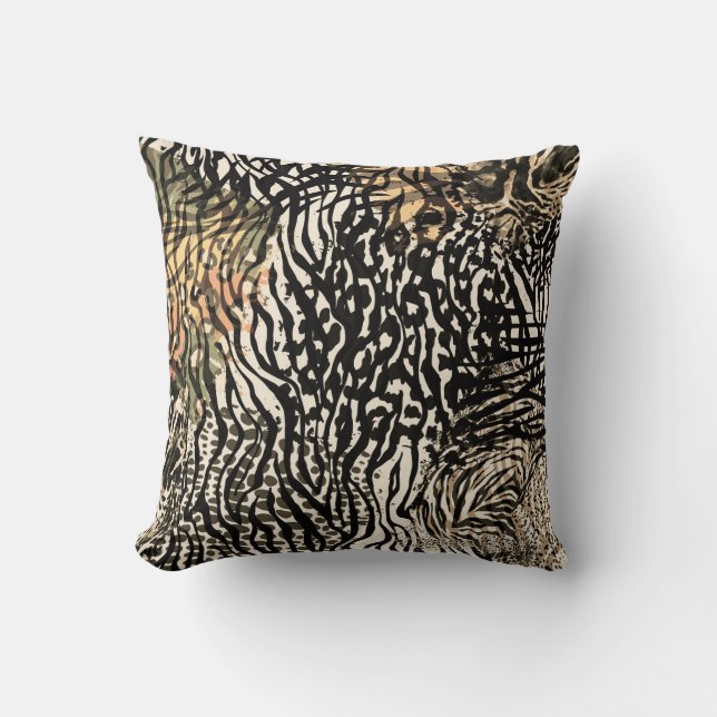 Animal print modern Luxury pillow Kissen (Vorderseite)