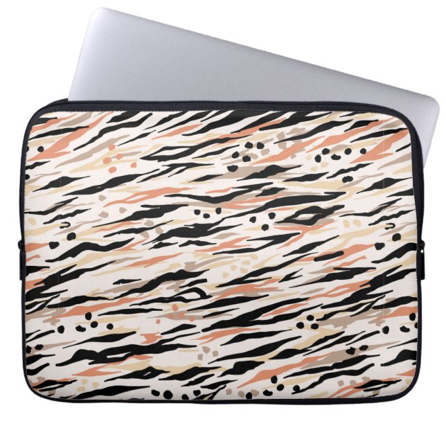 Animal Print Muster Laptop Sleeve (Vorderseite)