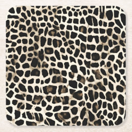 Animal Print - Paper Coasters  Rechteckiger Pappuntersetzer