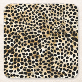 Animal Print - Paper Coasters  Rechteckiger Pappuntersetzer