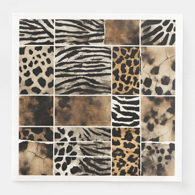 Animal Print - Paper Napkins  Serviette (Vorderseite)