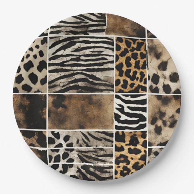 Animal Print - Paper Plates  Pappteller (Vorderseite)