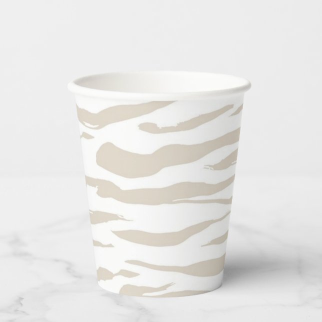 Animal print pattern pappbecher (Vorderseite)