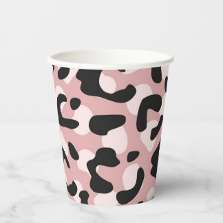 Animal print pattern pappbecher