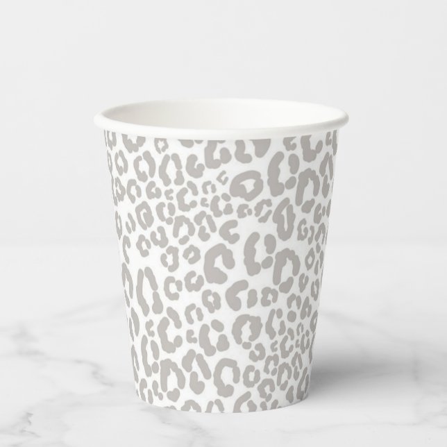 Animal print pattern pappbecher (Vorderseite)