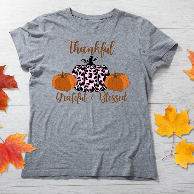 Animal print pumpkins thanksgiving day t-shirt  (Von Creator hochgeladen)
