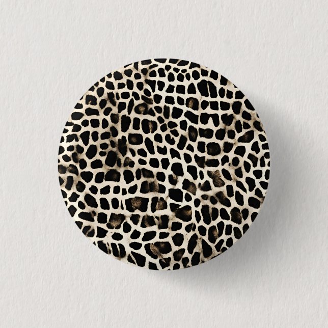 Animal Print - Schaltfläche Button (Vorderseite)