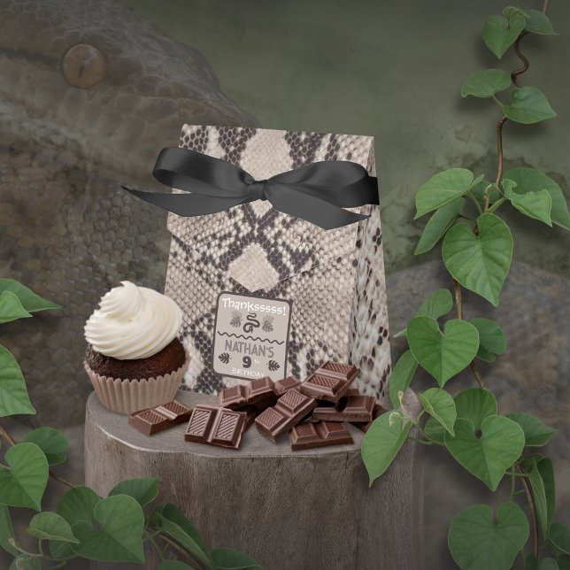 Animal Print Schlange Taupe Geburtstag Geschenkschachtel (Von Creator hochgeladen)