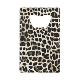 Animal Print - Stainless Steel Bottle Opener Geldbeutel Flaschenöffner