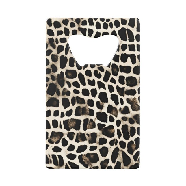Animal Print - Stainless Steel Bottle Opener Geldbeutel Flaschenöffner (Vorderseite)