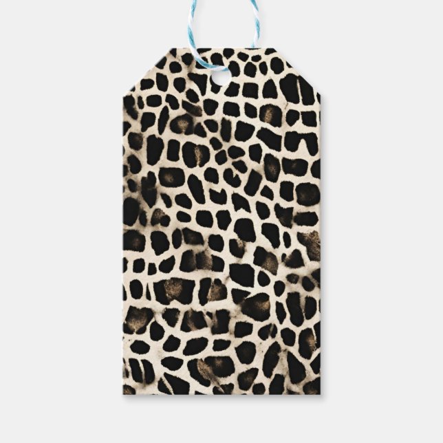 Animal Print - Tag - Bevorzugung Geschenkanhänger (Vorderseite)