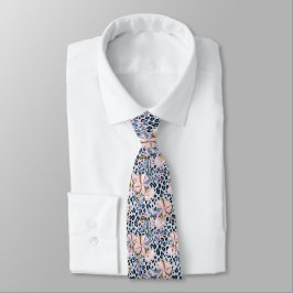 Animal Print y Flores Krawatte