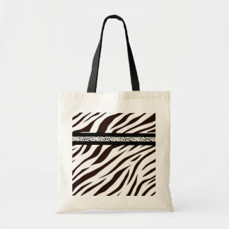 Animal print zebra black and white bag market tragetasche