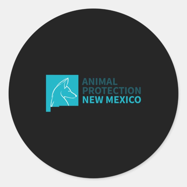 Animal Protection New Mexico  Runder Aufkleber (Vorderseite)