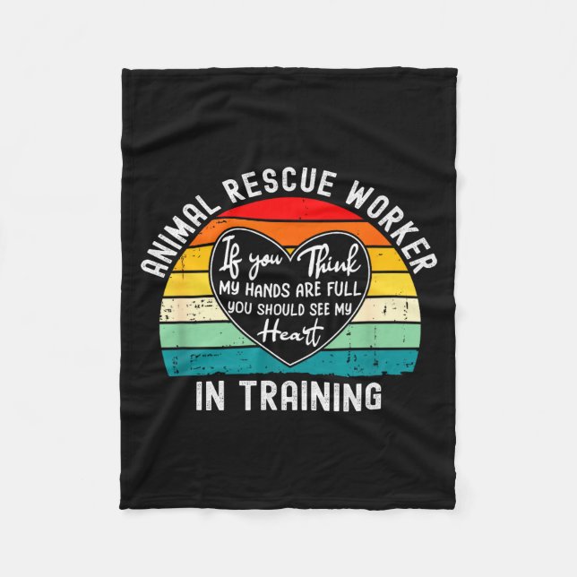 Animal Rescue Worker In Training Appreciation  Fleecedecke (Vorderseite)