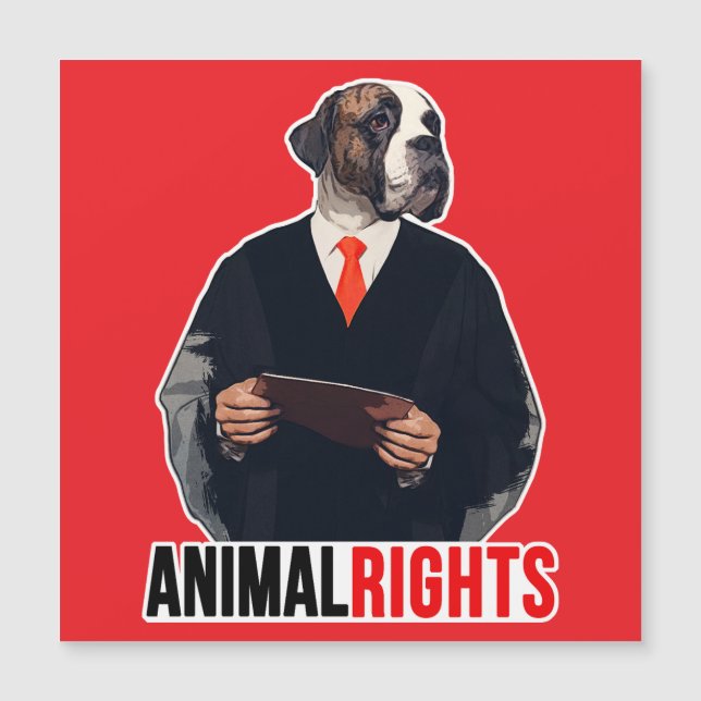 Animal Rights Magnetkarte (Vorderseite)