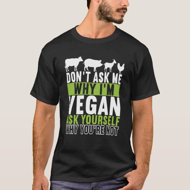 Animal Rights Vegan Vegetarian  6 T-Shirt (Vorderseite)