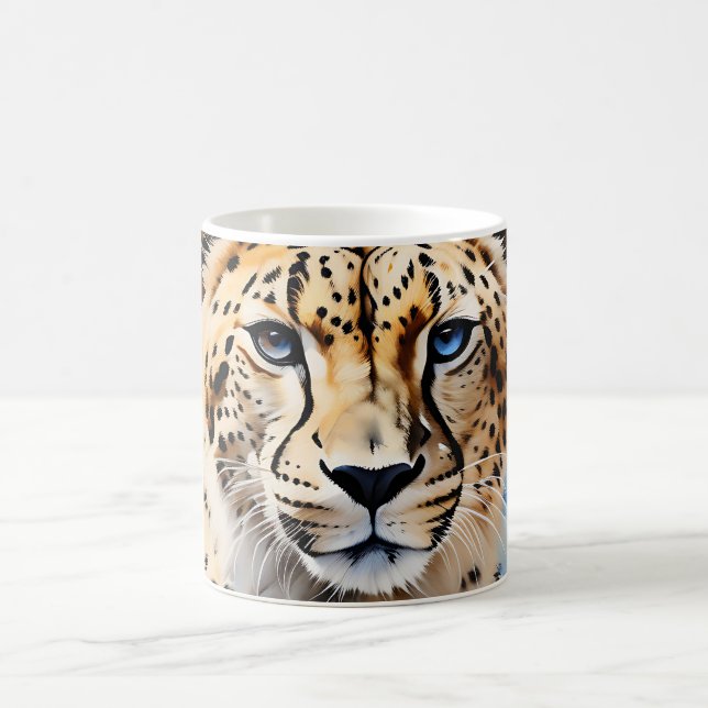 Animal Safari Cheetah Watercolor Kaffeetasse (Mittel)