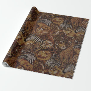 ANIMAL SAFARI JUNGLE GESCHENKPAPIER