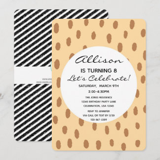 Animal Safari Zoo Giraffe Zebra Birthday Einladung