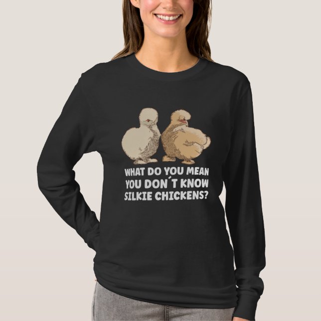 Animal Silkie Chicken Mom Chinese Silk Chicken T-Shirt (Vorderseite)
