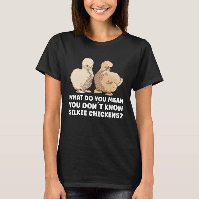 Animal Silkie Chicken Mom Chinese Silk Chicken T-Shirt (Vorderseite)