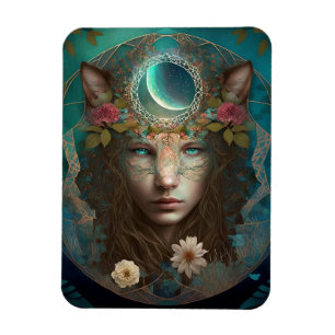 Animal Spirit Mysasy Fantasy Art Magnet