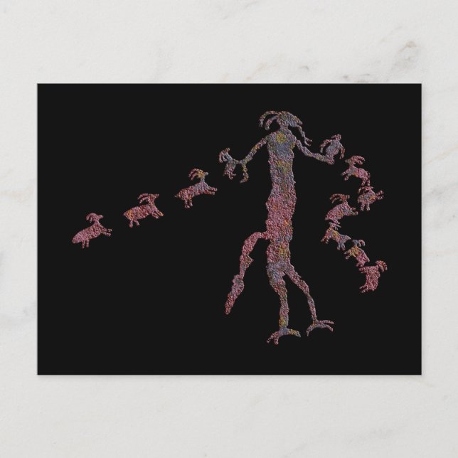 Animal Spirit Pictograph Postkarte (Vorderseite)