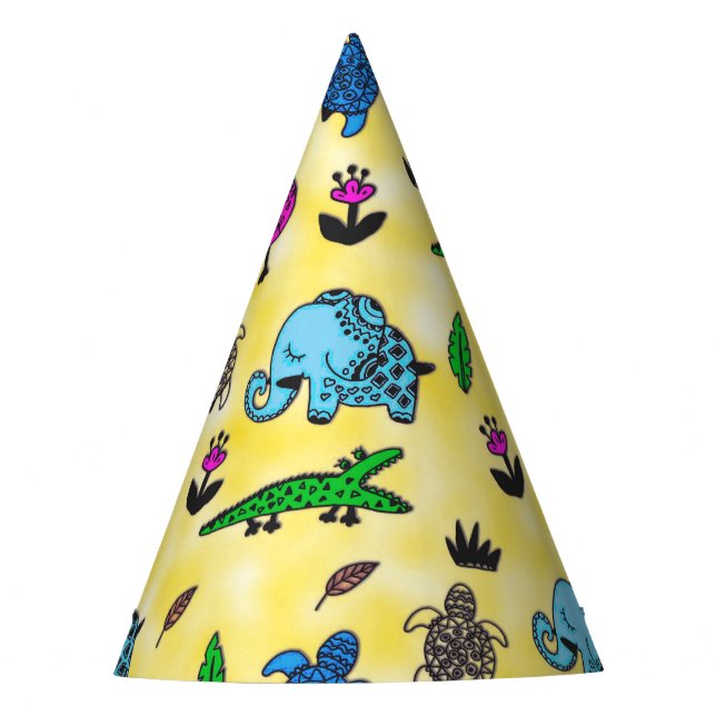 Animal Whirlwind Partyhütchen (Vorderseite)