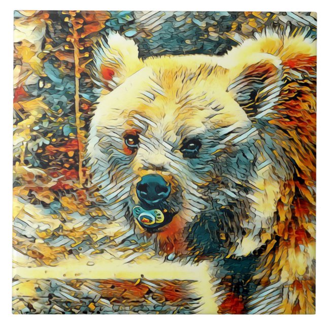 AnimalArt_Bear_003 Fliese (Vorderseite)