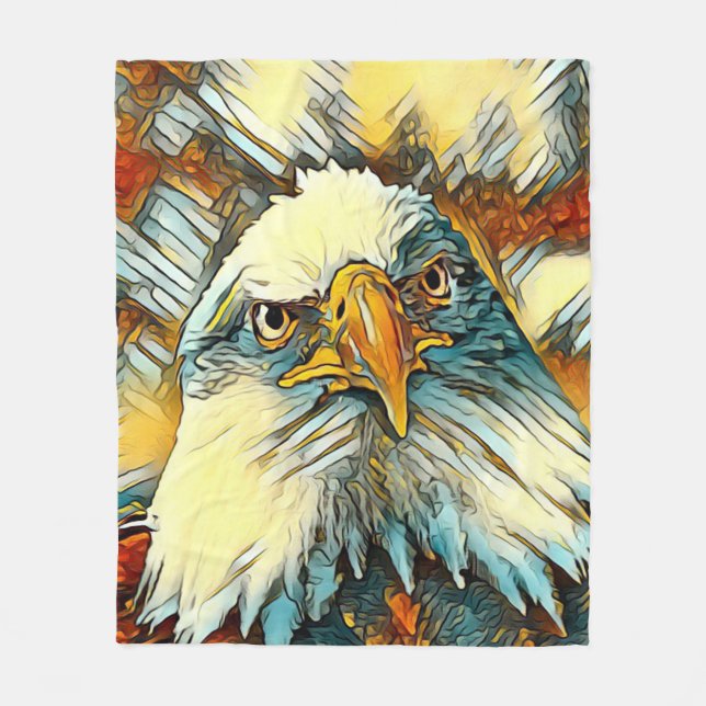 AnimalArt_Bird_004 Fleecedecke (Vorderseite)