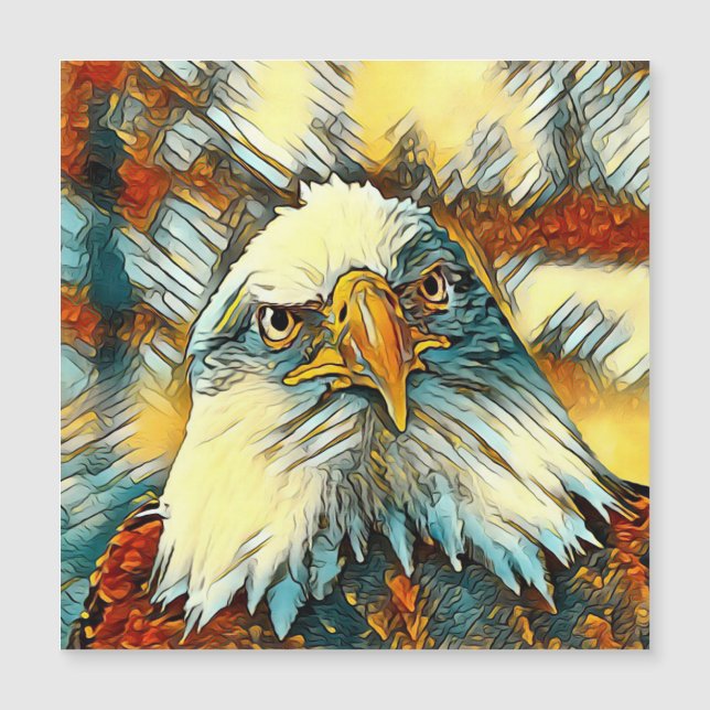 AnimalArt_Bird_004 Magnetkarte (Vorderseite)