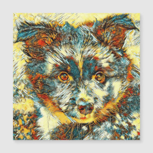AnimalArt_Dog_008 Magnetkarte