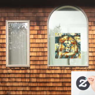AnimalArt_Lion_07 Fensteraufkleber