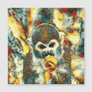AnimalArt_Monkey_07 Magnetkarte