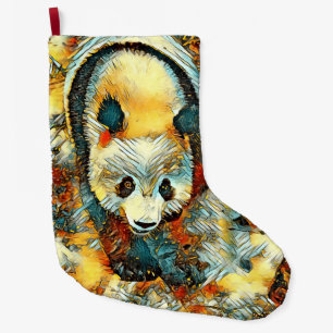 AnimalArt_Panda_006 Großer Weihnachtsstrumpf