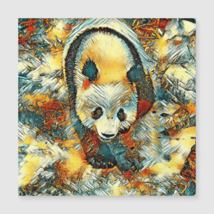 AnimalArt_Panda_006 Magnetkarte